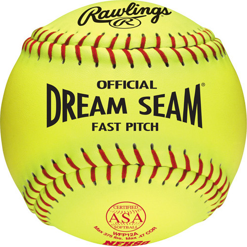Rawlings WFP12A 12" Dream Seam Fastpitch Softball-Single Rawlings WFP12A 12" Dream Seam Fastpitch Softball-Single