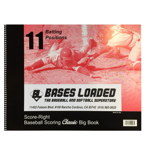 Score Right 11 Position Baseball Scorebook Score Right 11 Position Baseball Scorebook