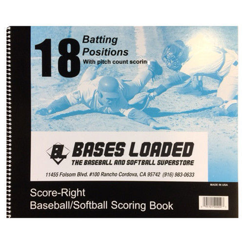 Score Right 18 Position Baseball/Softball Scorebook 18SR-CP Score Right 18 Position Baseball/Softball Scorebook 18SR-CP