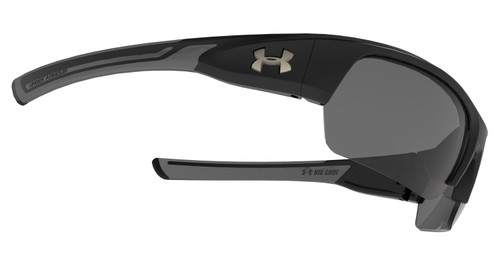 Under Armour Big Shot Satin Black w/ Gray Polarized Lens Sunglasses  8630085-010908 - Bases Loaded