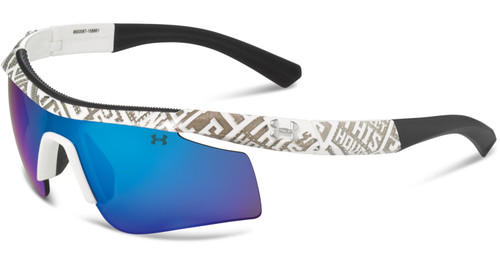 Under Armour Dynamo Shiny White w/ Blue Lens Youth Sunglasses 8600067-108861 Under Armour Dynamo Shiny White w/ Blue Lens Youth Sunglasses 8600067-108861