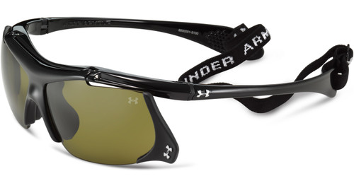 Under Armour Thief Shiny Black Frame w/ Green Lens Sunglasses 8600001-5130 Under Armour Thief Shiny Black Frame w/ Green Lens Sunglasses 8600001-5130
