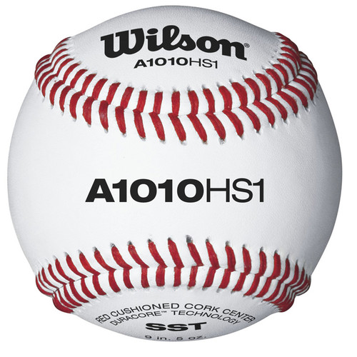 Wilson A1010HS1 High School Baseball NOCSAE Approved-Dozen - Bases