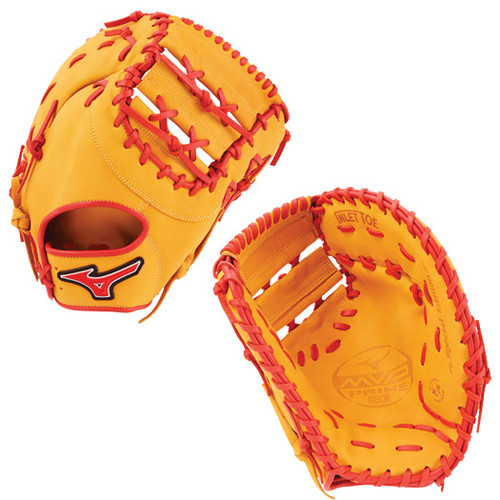 Mizuno MVP Prime SE First Base Mitt 12.50" Cork/Red 312598 Mizuno MVP Prime SE First Base Mitt 12.50" Cork/Red 312598