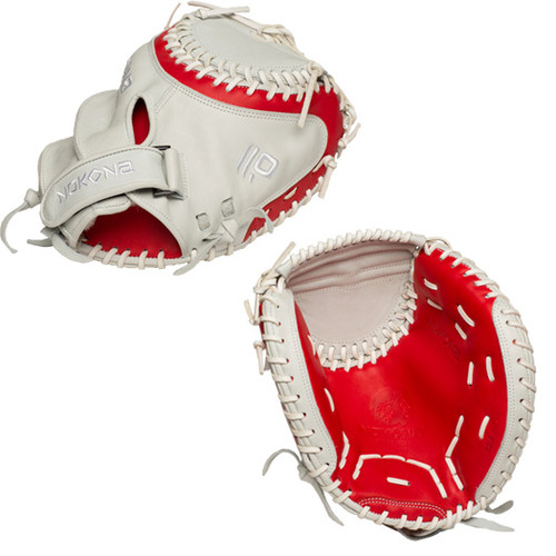 Nokona SKN Series Fastpitch Catcher's Mitt 32.50" SKN-V2-WH Nokona SKN Series Fastpitch Catcher's Mitt 32.50" SKN-V2-WH