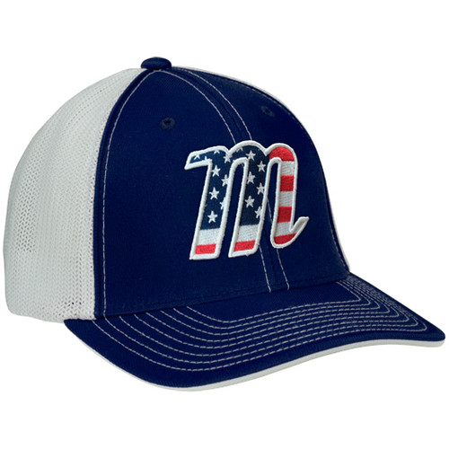 Marucci M Logo USA Stretch-Fit Trucker Hat MAHTTRPSUSA - Bases Loaded