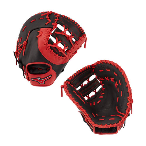 Mizuno MVP SE 12.5" First Base Mitt Black/Red 312740 Mizuno MVP SE 12.5" First Base Mitt Black/Red 312740