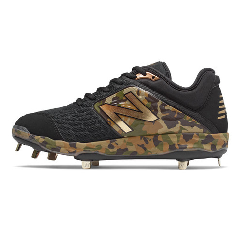 new balance baseball cleats black and gold