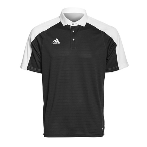 Adidas Coaches Polo Black \u0026 White 1852A 