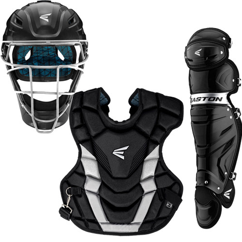 Easton Gametime Adult Catcher's Box Set Black/Silver Ages 15+ A165 427