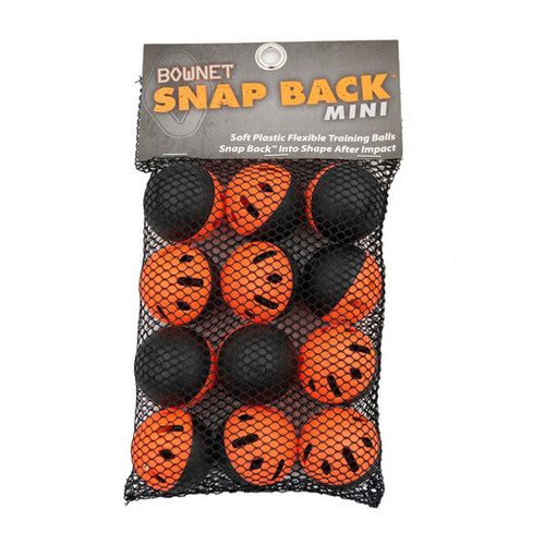 Bownet Snap Back Ball Mini 12 Pack Training Balls- 1 Dozen Bownet Snap Back Ball Mini 12 Pack Training Balls- 1 Dozen