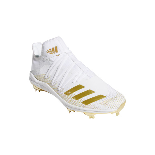 white adidas metal baseball cleats