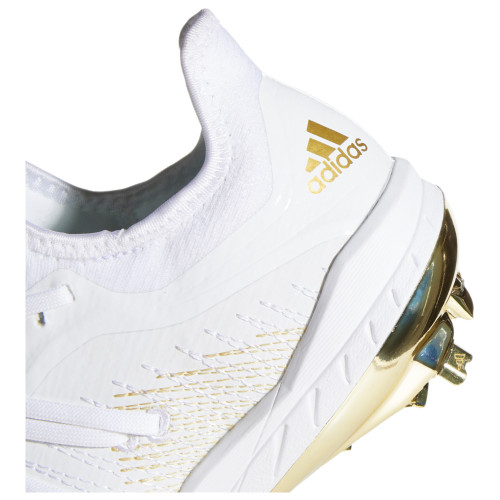 white and gold adidas baseball cleats