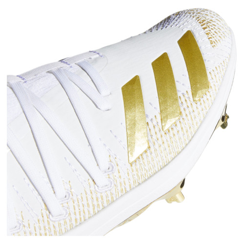 white and gold adidas baseball cleats