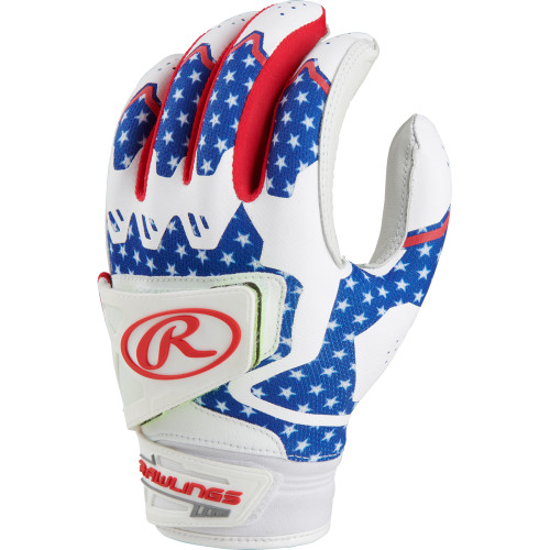 Rawlings Workhorse Pro Women's USA Fastpitch Softball Batting Gloves FPWPBG-USA