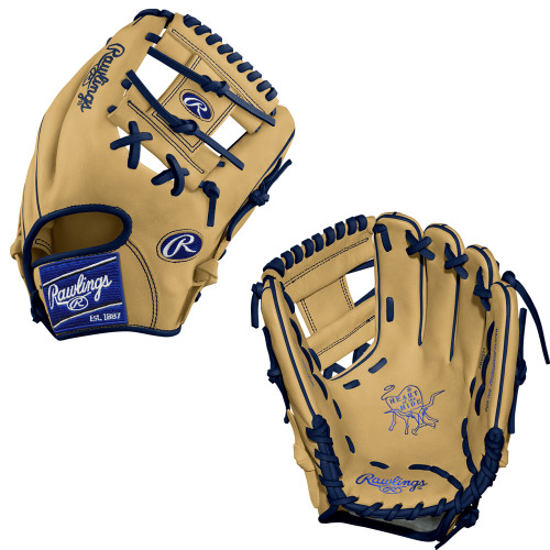 Custom Rawlings Heart of the Hide 11.5" Baseball Glove Blue Razz PRO204