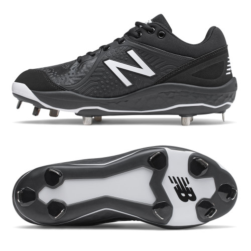 New Balance Men's L3000V5 L3000SW5 V5 Metal Low Baseball Cleats White Black  NEW