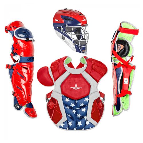 All-Star S7 Axis USA Adult Baseball Catcher's Kit - NOCSAE Approved CKCCPRO1X-USA All-Star S7 Axis USA Adult Baseball Catcher's Kit - NOCSAE Approved CKCCPRO1X-USA