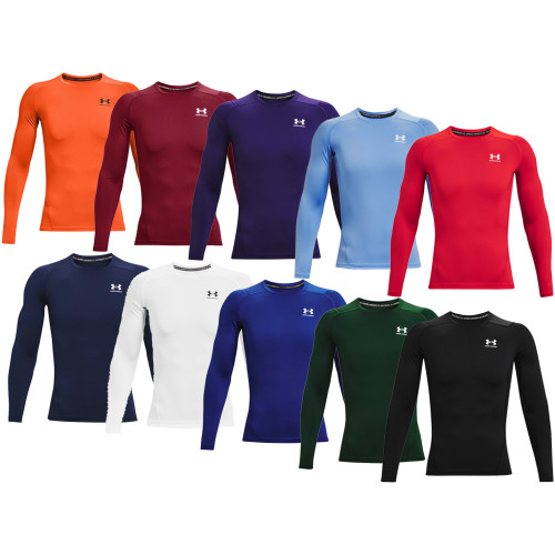 Under Armour HeatGear Men's Long Sleeve Baseball Compression Shirt 1361524 Under Armour HeatGear Men's Long Sleeve Baseball Compression Shirt 1361524