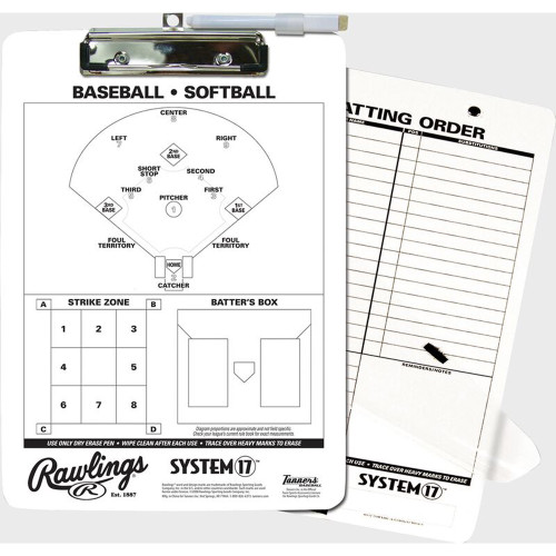 Rawlings Baseball/Softball Coaches Clipboard Rawlings Baseball/Softball Coaches Clipboard