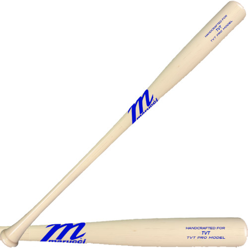 Marucci Limited Edition Custom TVT Maple Wood Baseball Bat Nat/Nat/Royal