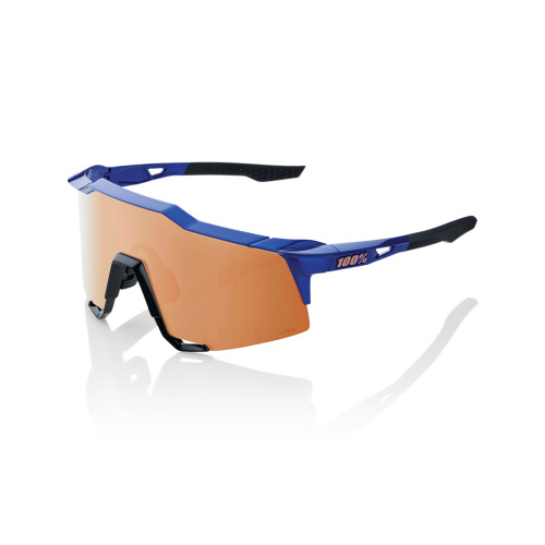100% Speedcraft Baseball Sunglasses Gloss Cobalt Blue w/ HiPER Copper Lens 60007-00007