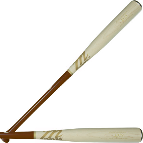Marucci JB19 Pro Model Maple Wood Baseball Bat Walnut/White Wash/Gold