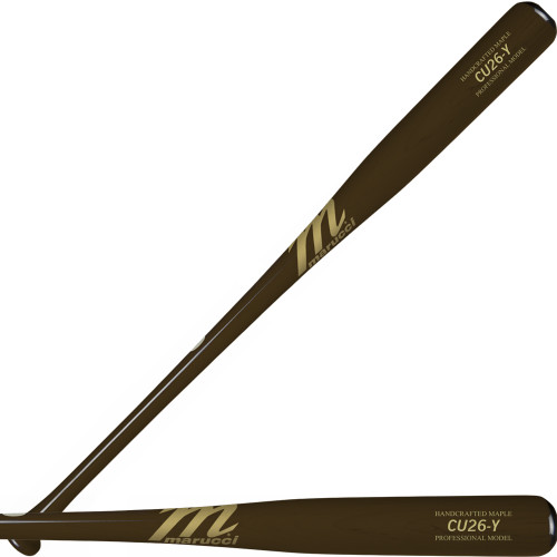 Marucci CU26 Youth Pro Model Maple Wood Baseball Bat Chocolate/Chocolate/Gold