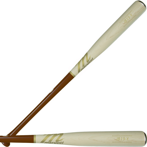 Marucci JB19 Youth Pro Model Maple Wood Baseball Bat Walnut/White Wash/Gold