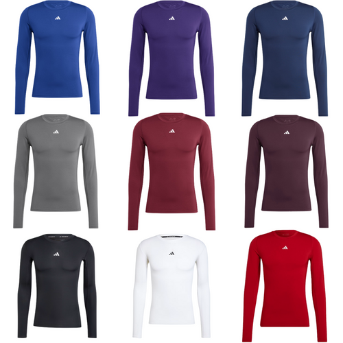 Adidas Techfit Long Sleeve Baseball Training Compression Performance Shirt Adidas Techfit Long Sleeve Baseball Training Compression Performance Shirt