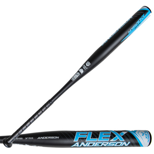 2024 Limited Edition Anderson Flex GLACIER BLUE USA/USSSA Single-Wall Slowpitch Softball Bat