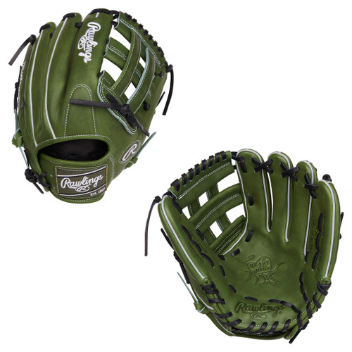 Rawlings Heart of the Hide Military Green 12.25" Infield Baseball Glove PROKB17MG