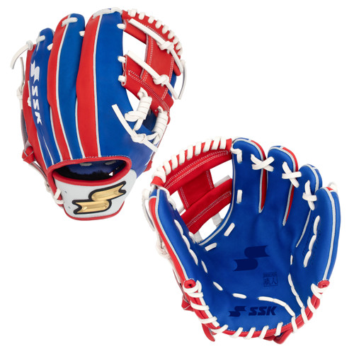 SSK Z9 Maestro 11.5" Infield Baseball Glove Z9-1150RYLREDWHT1 SSK Z9 Maestro 11.5" Infield Baseball Glove Z9-1150RYLREDWHT1