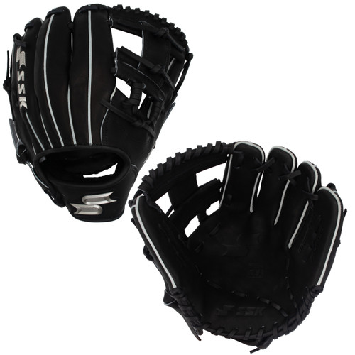 SSK Z9 Maestro 11.5" Infield Baseball Glove Z9-1150BLKSLV1 SSK Z9 Maestro 11.5" Infield Baseball Glove Z9-1150BLKSLV1