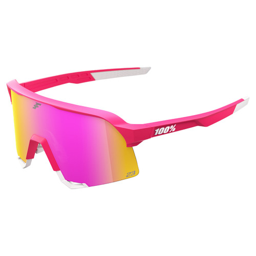 100% S3 Tatis Baseball Sunglasses W/Pitaya HiPER® Vital Pink Mirror Lens - 60005-00040