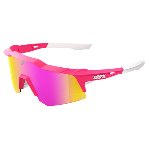 100% Speedcraft XS Tatis Youth Baseball Sunglasses W/HiPER® Vital Pink Mirror Lens - 60009-00016