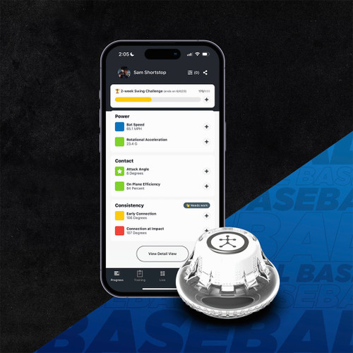 Blast Baseball Swing Analyzer – Capteur D'analyse De Swing En Temps Réel, Blanc
