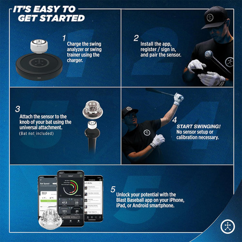 Blast Motion Baseball Sensor – Swing Analyzer