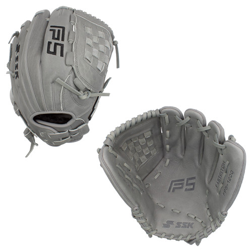 SSK FP5 12" Infield Fastpitch Softball Glove FP5-1200GRYBLK10 SSK FP5 12" Infield Fastpitch Softball Glove FP5-1200GRYBLK10