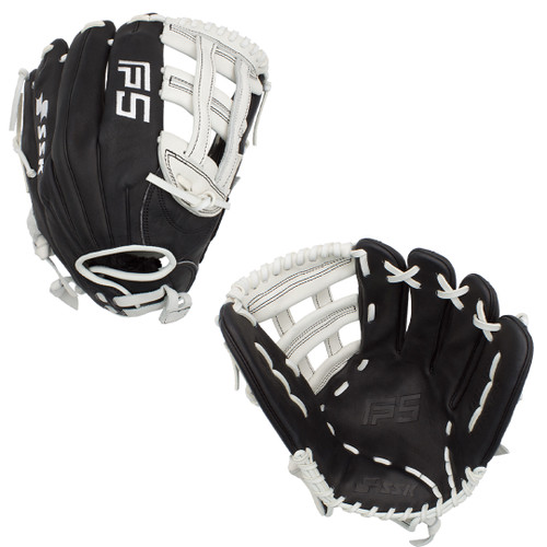 SSK FP5 12.5" Fastpitch Softball Glove FP5-1250BLKWHT3 SSK FP5 12.5" Fastpitch Softball Glove FP5-1250BLKWHT3