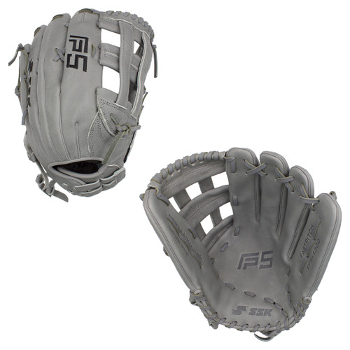 SSK FP5 13" Outfield Fastpitch Softball Glove FP5-1300GRYBLK3 SSK FP5 13" Outfield Fastpitch Softball Glove FP5-1300GRYBLK3