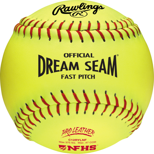 Rawlings Dream Seam NFHS 12” Fastpitch Softball – Dozen – C12RYLNF Rawlings Dream Seam NFHS 12” Fastpitch Softball – Dozen – C12RYLNF