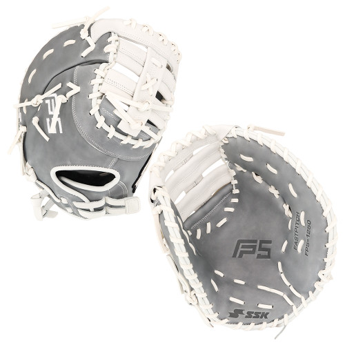SSK FP5 12.5" Fastpitch Softball First Base Mitt FP5-1250GRYWHT13