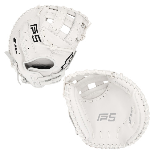 SSK FP5 33" Fastpitch Softball Catcher's Mitt FP5-3300WHTBLK12