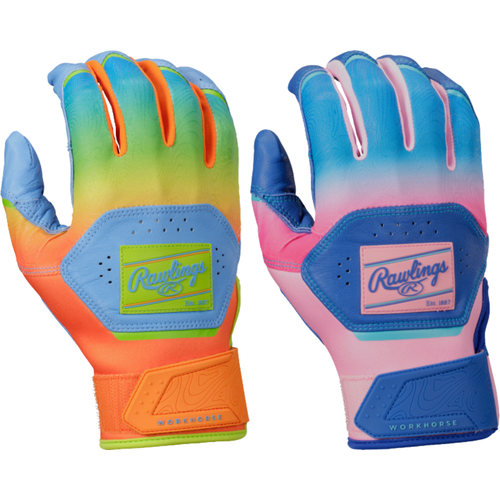 Rawlings Workhorse Adult Baseball Batting Glove Funburst Series – R007127 Rawlings Workhorse Adult Baseball Batting Glove Funburst Series – R007127