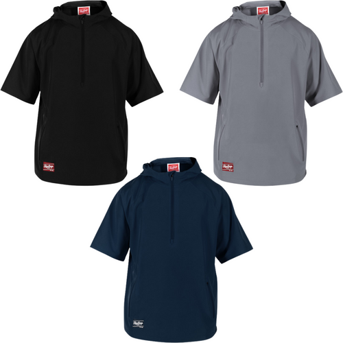 Rawlings Colorsync Adult Short Sleeve Hoodie Cage Jacket – CSSHJ Rawlings Colorsync Adult Short Sleeve Hoodie Cage Jacket – CSSHJ