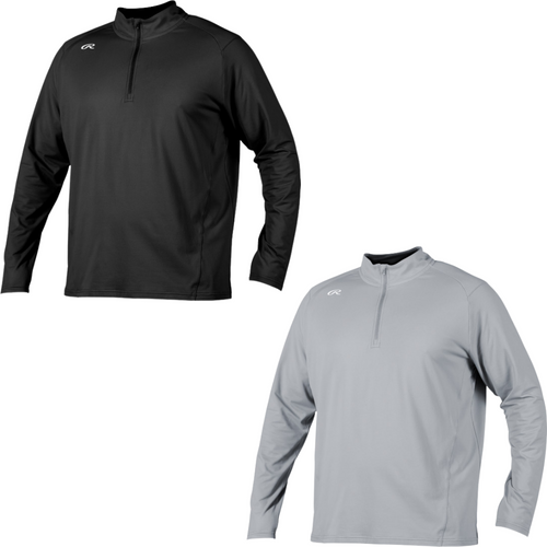 Rawlings Lightweight Quarter Zip Pullover Long Sleeve Cage Jacket – RQZP Rawlings Lightweight Quarter Zip Pullover Long Sleeve Cage Jacket – RQZP