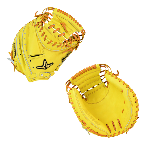 All-Star CM3000 Pro-elite Japan Series 34” Baseball Catcher’s Mitt – CM3000-J1-34-RHT-YE