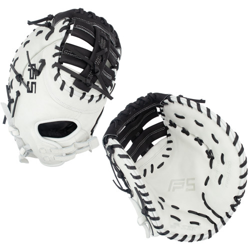 SSK FP5 12.5" Fastpitch Softball First Base Mitt FP5-1250WHTBLK13