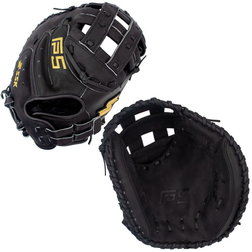 SSK FP5 33" Fastpitch Softball Catcher's Mitt FP5-3300BLKGLD12
